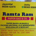 RAMTARAM PAPER BAG CO