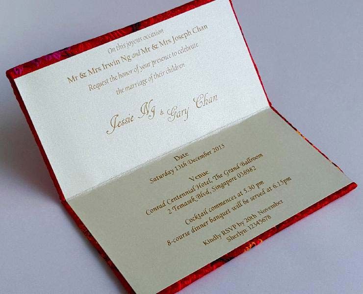 Wedding Invitation Card Printing Services Singapore Wedding Card Printing Singapore Invitation Johor On Services