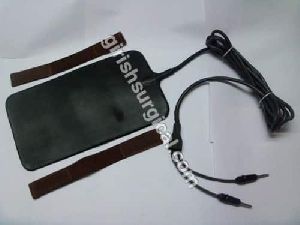 silicon rubber patient plate with cable cord attached & strap
