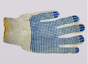 PVC Dotted Cotton Hand Gloves