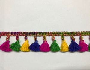 Multi Colour Wool Fringe