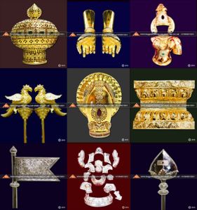 THIRUVACHI-PRABHAVALI GOLD PLATING pooja articles