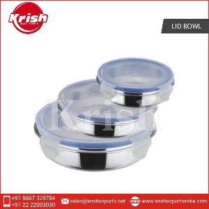Stainless Steel Flat Lid Bowl