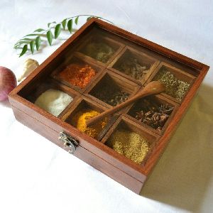 wooden spice boxes