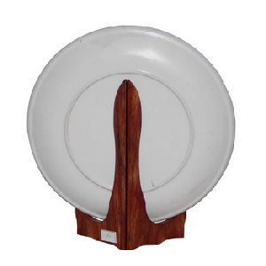 Wooden Kitchen Plate Holder Stand