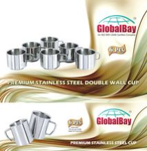 stainless steel double wall cups