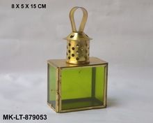 Color Glass Small Hanging Lantern