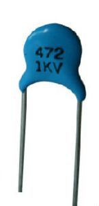 Blue Epoxy Coated Ceramic Disc Capacitor