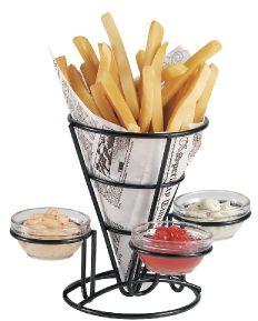 Wire Metal French Fry Cone