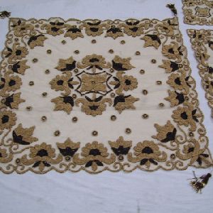 NET FABRIC EMBROIDERY TABLE COVER
