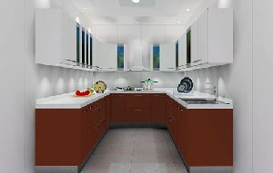 u shaped modular kitchen