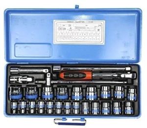 socket set 1/2 inch square drive 8 to 32 mm make taparia