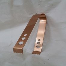 Stainless steel copper plated ice tong