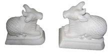 White Marble small Nandi statue