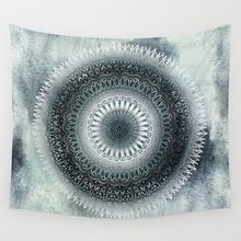 WINTER LEAVES MANDALA TAPESTRY