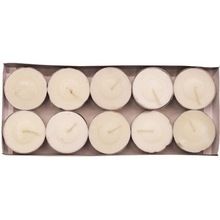 white Unscented Wax Tea Light candles