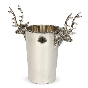 stainless steel reindeer wine bucket