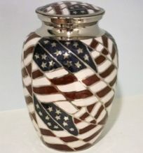 Full Emboss flag Urn