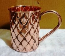 Solid copper mug