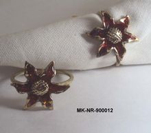 Flower Brass Napkin Ring