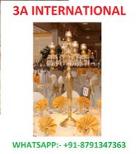 CRYSTAL GOLD CANDELABRA CENTERPIECE