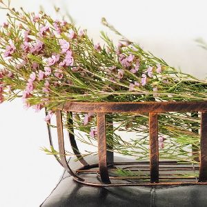 metal Flower storage basket