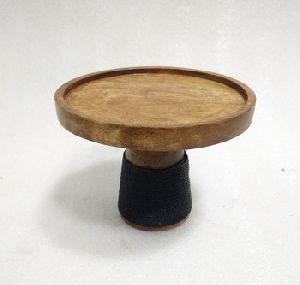 Wooden Round Cake Stand