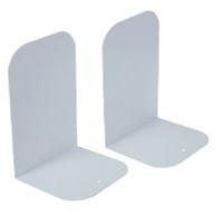 White L shape metal library bookends