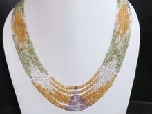 Multi strand Indian Designer gemstone necklace