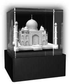 Tajmahal Paper Weight Crystal Cube