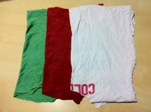 Colour T Shirt Rags Wipper