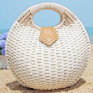 Round Cane Bags