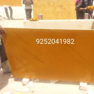 Yellow jaisalmer stone slab