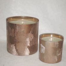 metal paraffin wax candle jar