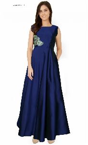 Taffeta Blue Gown