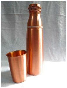 Copper Bottle with Glass