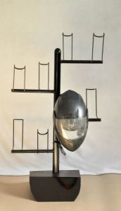 Mild Steel 8 Helmet Display Stand