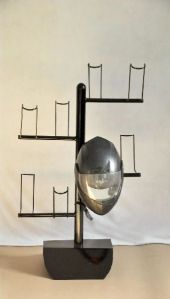 Stainless Steel 8 Helmet Display Stand