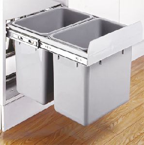 PERFORATED DUSTBIN WITH HOLDER