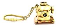 Nautical Brass Diving Helmet Keychain