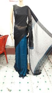 Linen Gecha Saree