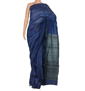 silk linen saree