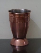 Two tone finish Copper Cups