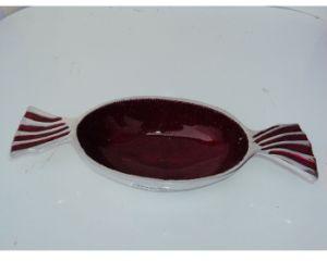 Red colored serving tray