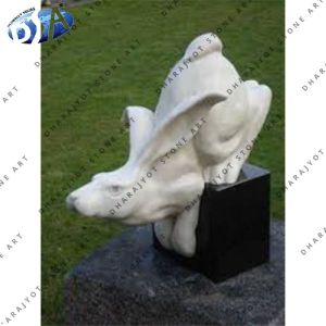 White Sandstone Rabbit Statue