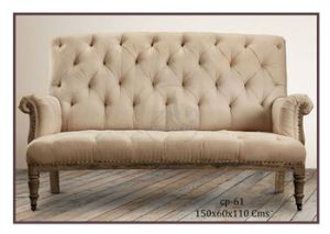 Wooden Chesterfield Sofa Chair