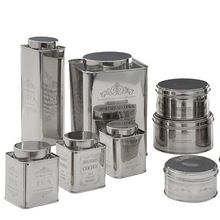 Stainless Steel tea coffee sugar canister set