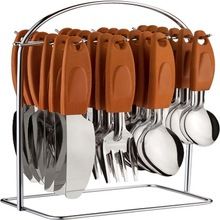 Stainless Steel Cutlery Set with Stand