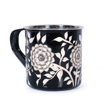 Hand painted flower coffee
