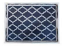 Black Bone Inlay Moroccan Tray